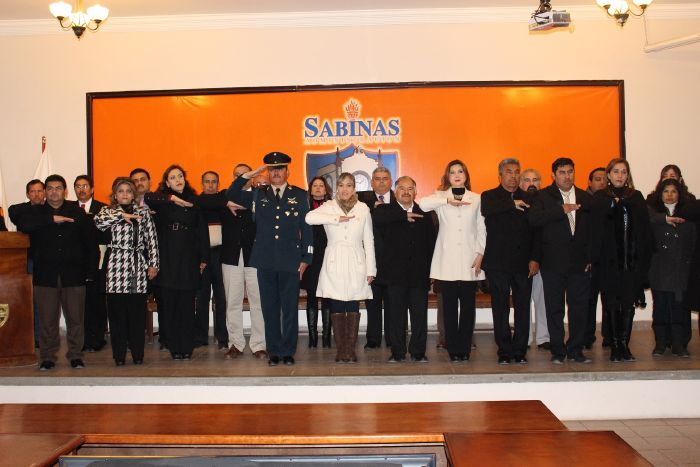 Sabinas conmemora el 194 aniversario del Día de la Bandera