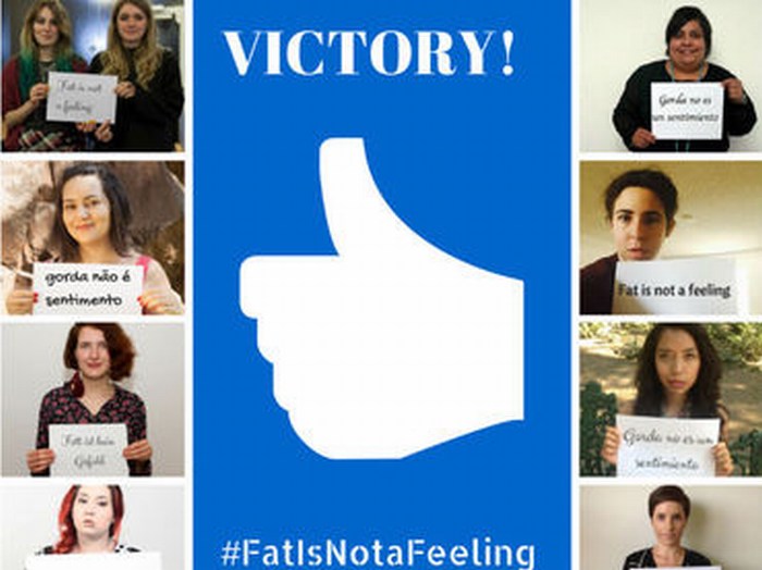 Facebook elimina emoticón de 'me siento gorda'