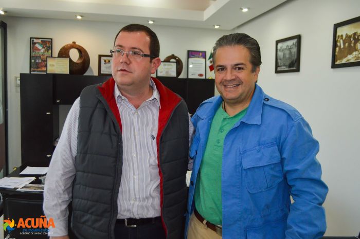 Acuña: Sostiene Alcalde Lenin Pérez convenios de colaboración con delegado de SEMARNAT.
