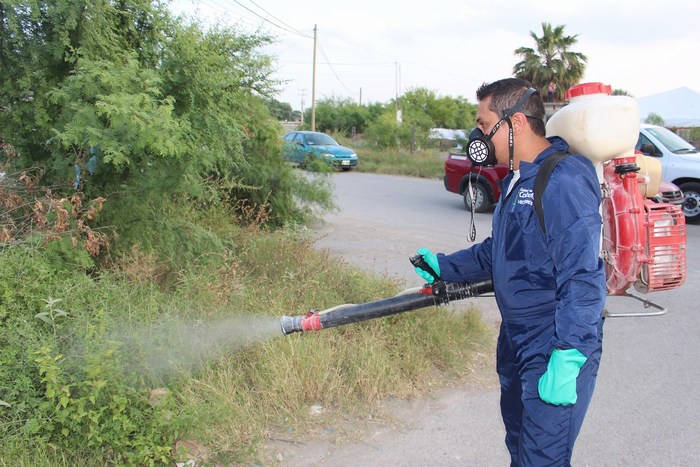 Sabinas: Municipio y Sector Salud arrancan campaña de fumigación en la Chapultepec