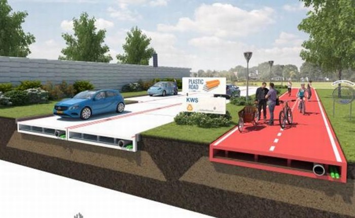 Construirán carreteras con botellas de plástico