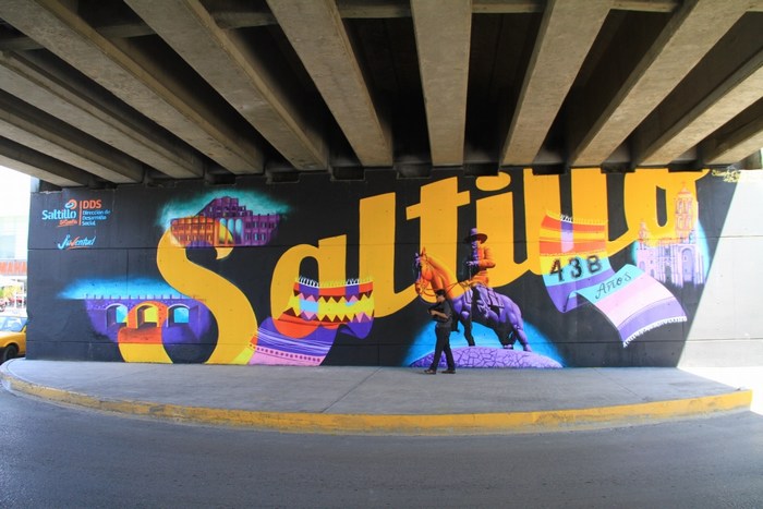 Saltillo: Plasma su boceto ganador del concurso de graffiti