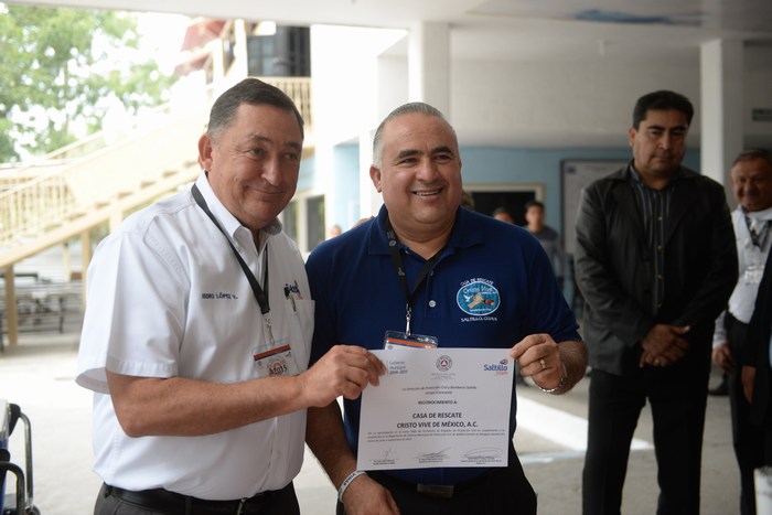 Saltillo: Encabeza Alcalde simulacro en casa de rescate