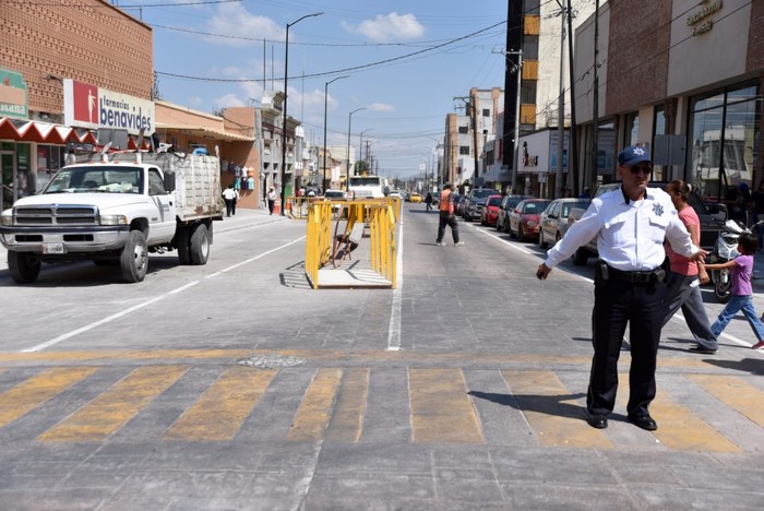 Saltillo: Ya hay 86% de avance en calle Allende incluyente