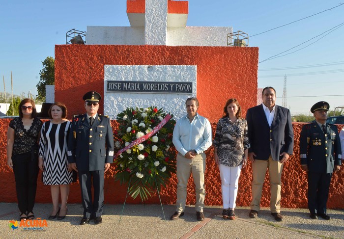 Acuña: Preside Lenin Pérez celebración del 250 aniversario del natalicio de “don José María Morelos”.