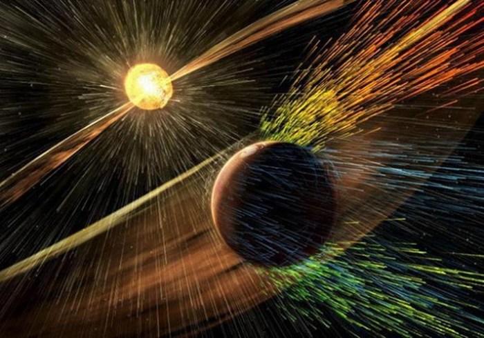 Marte perdió su atmósfera por fuertes vientos solares