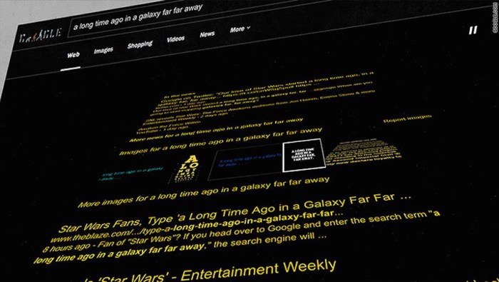 Esta 'frase secreta' te mostrará una sorpresa de Star Wars en Google