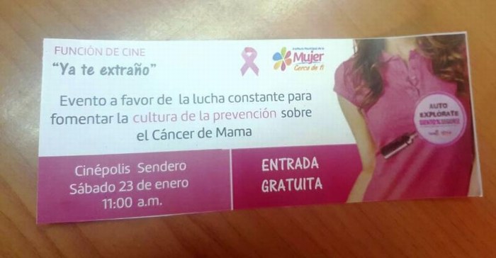 SALTILLO: Invita Instituto de la Mujer a función de cine gratuita