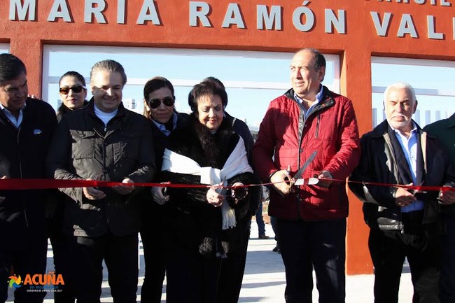 Acuña: Inauguran el colegio de bachilleres de Coahuila “Jesús María Ramón Valdés”.