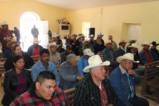 En el ejido Guadalupe Victoria Sesiona Consejo de Desarrollo Rural en Sabinas