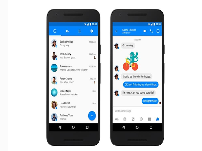 Facebook Messenger por fin se viste de Material Design