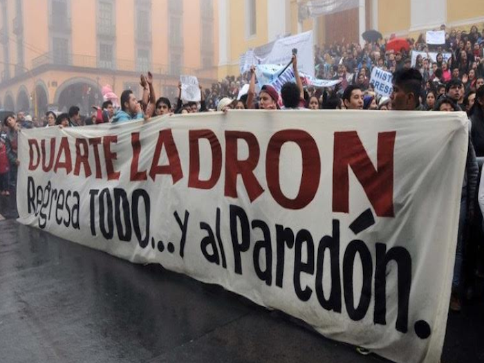 Marcha histórica de repudio a Javier Duarte