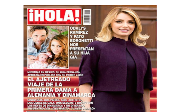Critican que Angélica Rivera presuma viajes en revista Hola