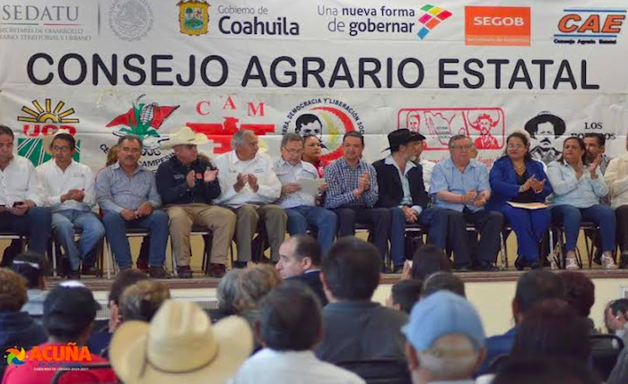 CELEBRARON EN ACUÑA EL XXI CONSEJO AGRARIO ESTATAL.