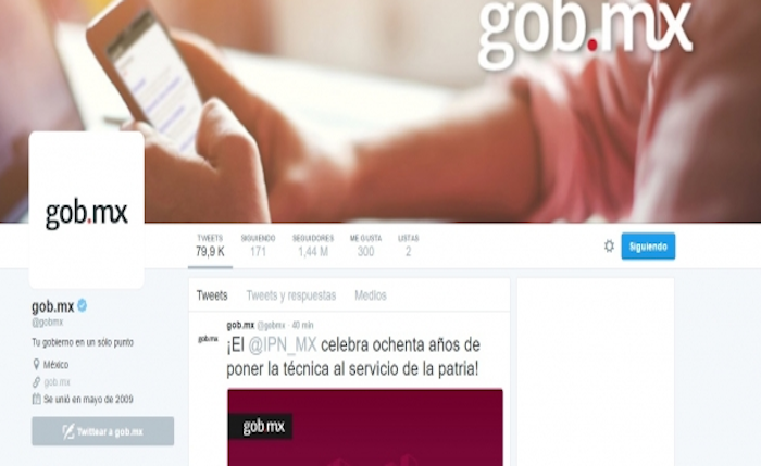 Cuentas de Twitter de Gobierno Mexicano, las más activas mundialmente