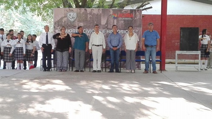 Acuña: en ceremonia cívica recuerdan  el movimiento armado del 26 de junio de 1908