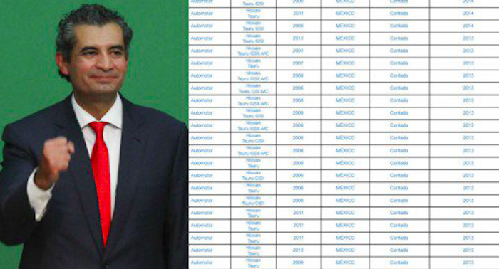 Ochoa Reza: 50 autos, propiedades de casi 20 millones de pesos, e ingresos anuales de 3.5 mdp