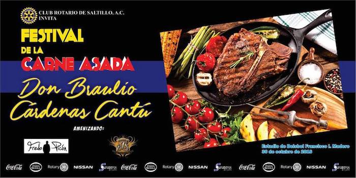 Primer Festival de la Carne Asada "Don Braulio Cárdenas Cantú", organizado por el Club Rotario de Saltillo 6933.