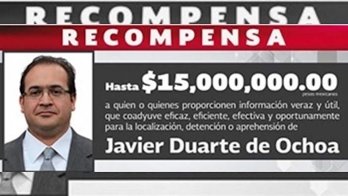 Niegan amparo a Duarte contra recompensa de PGR
