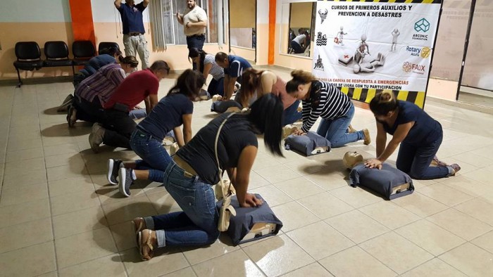 CAPACITAN A MÁS DE 200 PERSONAS EN MATERIA DE PRIMEROS AUXILIOS.