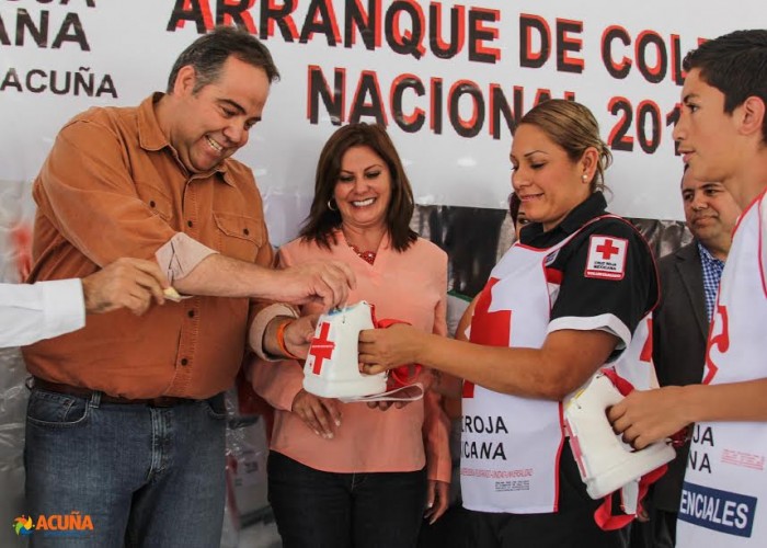 ARRANCA ALCALDE COLECTA NACIONAL DE LA CRUZ ROJA 2017.