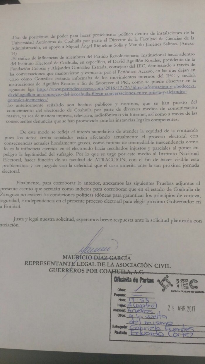 Nota Informativa  SOLICITUD DE FACULTAD DE ATRACCIÓN