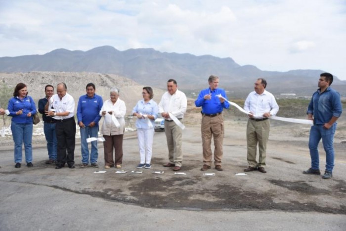 Inaugura Isidro la quinta fosa del Relleno Sanitario