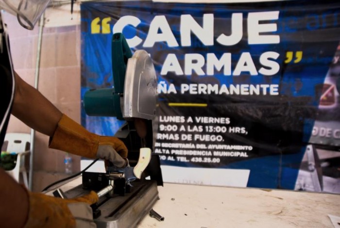 Realizan 164 trámites de canje de armas en Presidencia