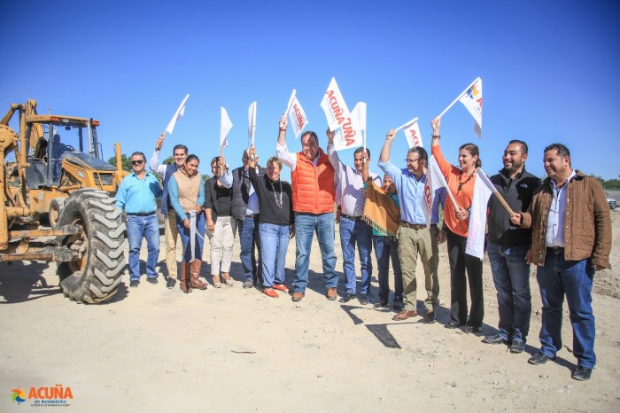 GRACIAS AL PUEBLO DE ACUÑA  LLEGAN LAS OBRAS.