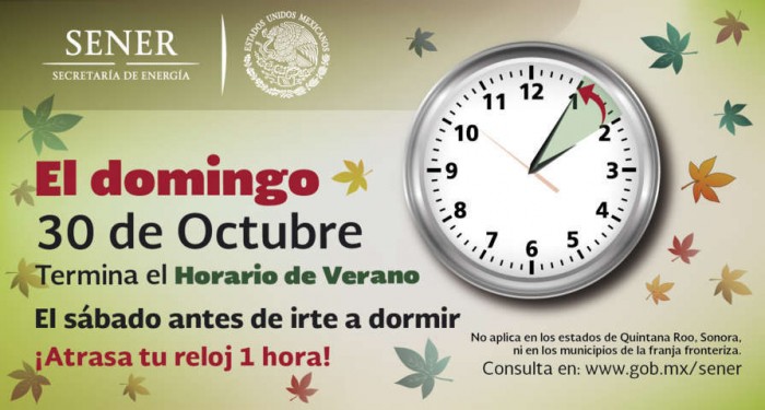 Termina horario de verano, atrasa HOY tu reloj.