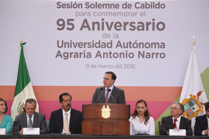 Cabildo de Saltillo realiza sesión solemne en la Universidad Autónoma Agraria Antonio Narro