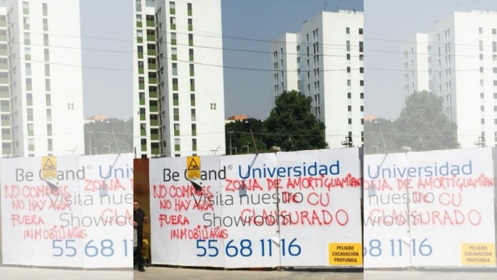 Suspenden de manera indefinida obras de las torres Be Grand en Copilco tras impugnación de la UNAM