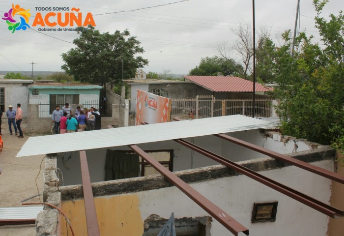 BENEFICIARÁN A 62 FAMILIAS CON TECHOS DE LÁMINA.