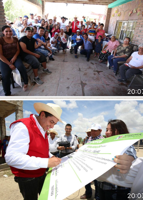 CHEMA MORALES Y EL PROGRAMA “TU ELIGES"EN SU GIRA POR EJIDOS