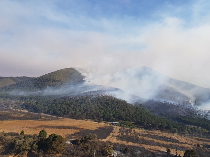 Incendio en Arteaga un desastre de gran dimensión