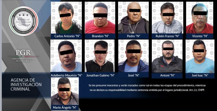 PGR detiene a 28 secuestradores que operaban en la CDMX y Edomex