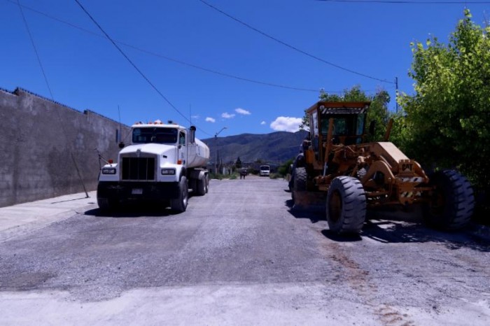 Trabaja Municipio en pavimentación en la colonia Nueva Imagen