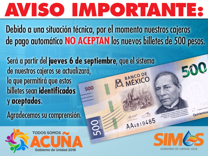 SIMAS Acuña  informa.
