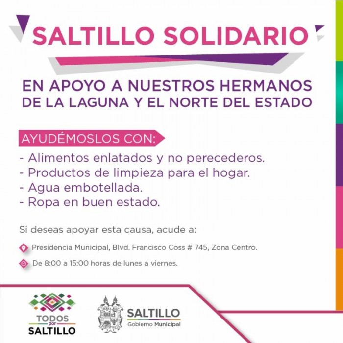 Instala Gobierno Municipal Centro de Acopio para apoyar a damnificados por lluvias