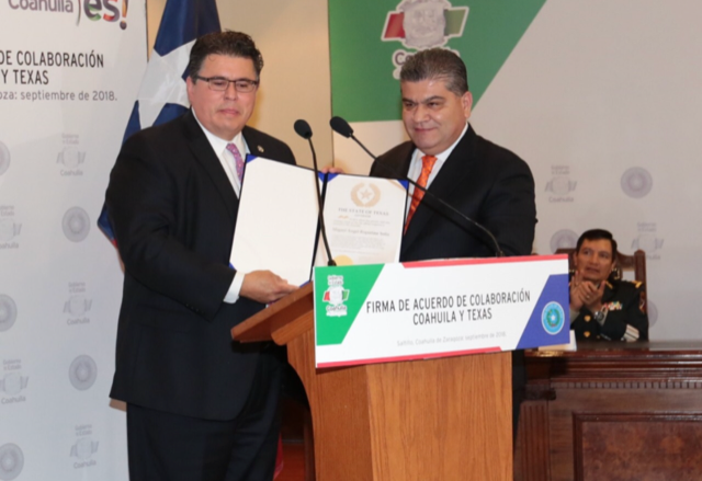 FIRMAN COAHUILA Y TEXAS ACUERDO BILATERAL DE COLABORACIÓN