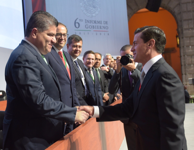 Presente el Gobernador Miguel Angel Riquelme en 6t° Informe de gobierno