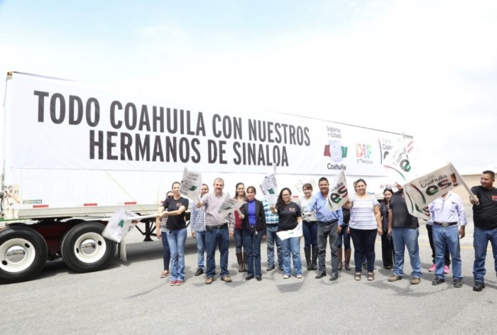ENVÍA COAHUILA 20 TONELADAS DE AYUDA A FAMILIAS DAMNIFICADAS DE SINALOA