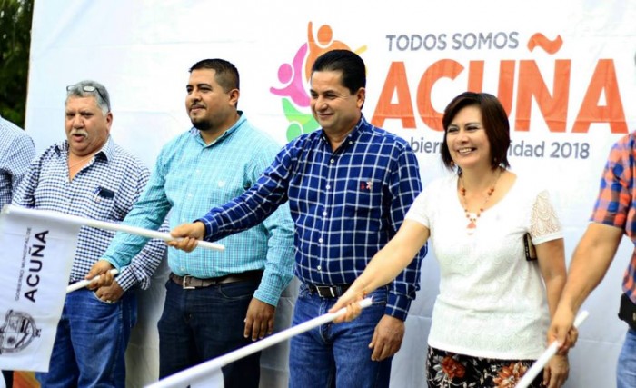 Inicia Roberto De Los Santos Vázquez Programa de Rehabilitación de 74 Espacios Públicos en Acuña, Coahuila.