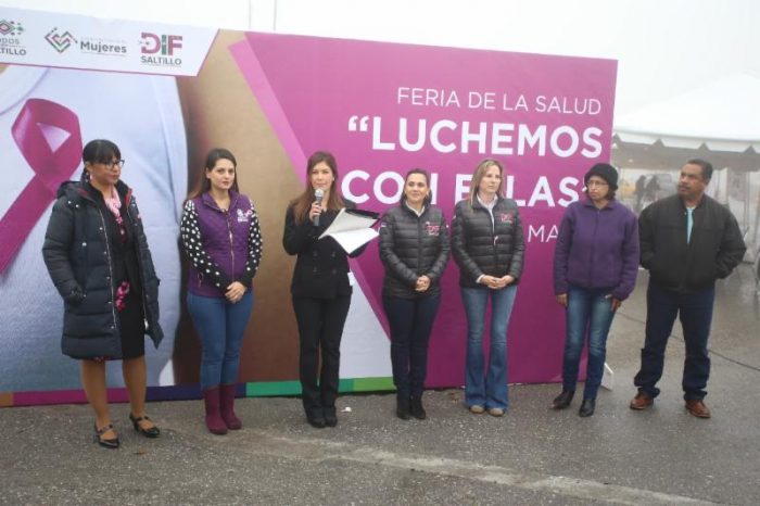 Realiza Municipio de Saltillo Feria de la Salud “Luchemos con ellas”