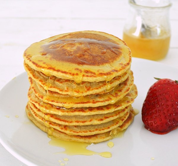 Hotcakes de avena y vainilla.