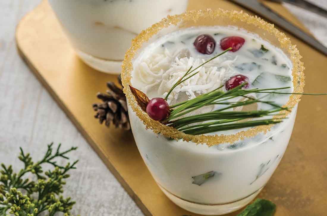 Mojito blanco para Navidad.