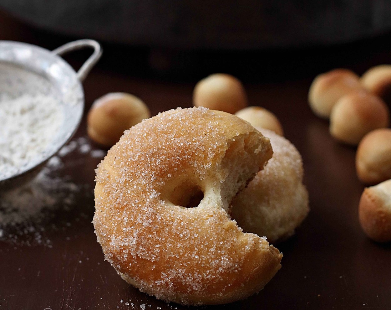 Donas de azúcar al horno.