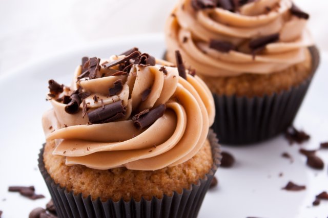 Cupcakes de café.