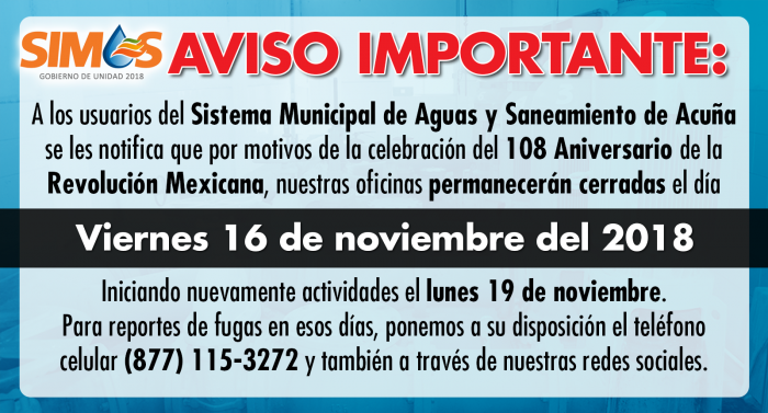 SIMAS ACUÑA INFORMA