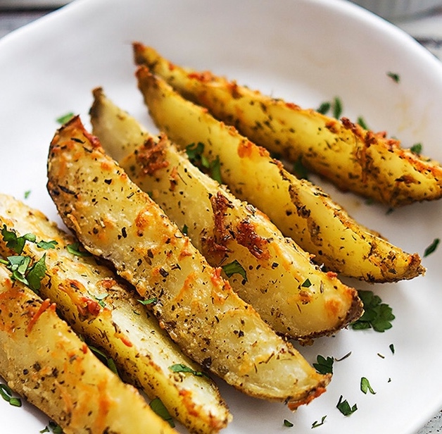Papas al horno deliciosas.